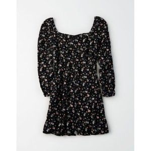 American Eagle AE Printed Long Sleeve Mini Dress - Size Medium